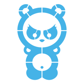 Dangerous Panda Decal (Baby Blue)